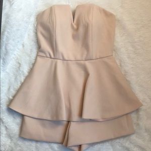 Beau Tissu Strapless Structured Romper Size S